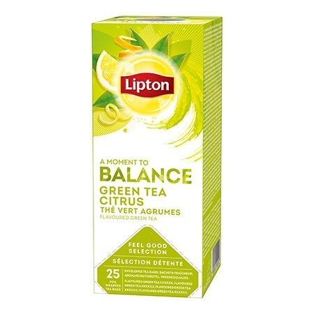 Zaļā tēja LIPTON Citrus, 25x1.5g